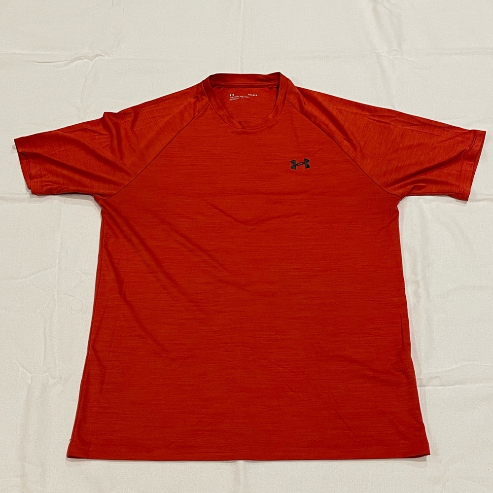Large, Under Armour Red Dri-Fit shirt